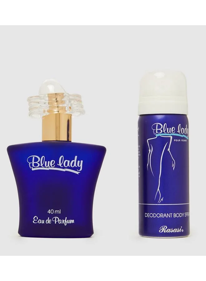 Rasasi Blue Lady Edp + Free Deo Spray 40, 50Ml