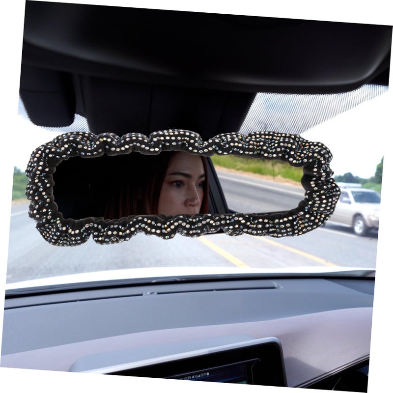 Black Rearview Mirror Cover Protector for Cars Easy to Install Stylish Auto Accessory - Image 4