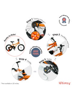 Whimsy Whimsy - Classic 20" Kids Bike 2-Minute Assembly, Handbrake, Child-Friendly Cycle, Adjustable Saddle - Blue  - Image 5