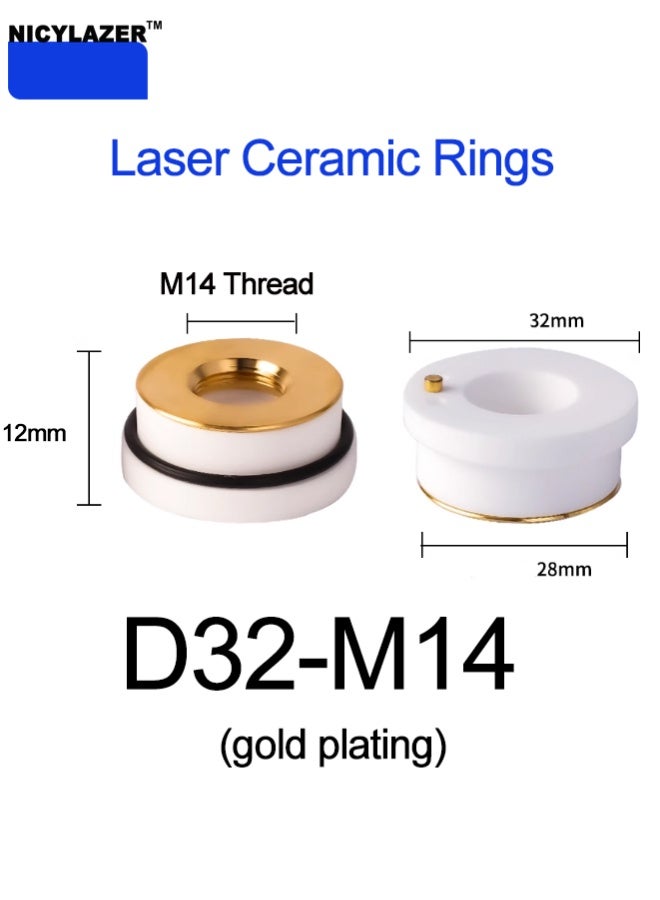 حلقة سيراميك لحام بالليزر D32M14 | جودة OEM | دقة عالية ومقاومة للتآكل - Image 1