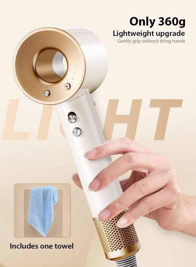 Professional Ionic Hair Dryer - Fast Drying Blower Hair Dryer with Thermo-Control, Low Noise, Includes Hair Diffuser and Concentrator for Perfect Styling - Image 1