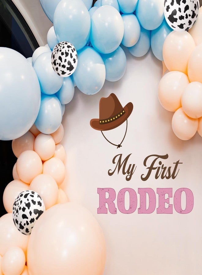 TaoBary My First Rodeo Decal Sign for Backdrop Cowboy Happy 1st Birthday Party Decorations One Birthday Sticker for Balloon Arch Decorations Party Sign Wall Decor(Girl) - Image 4
