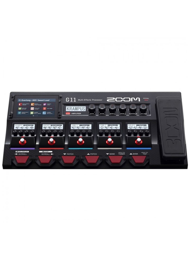 Zoom G11 Multi-Effects Processor with Expression Pedal