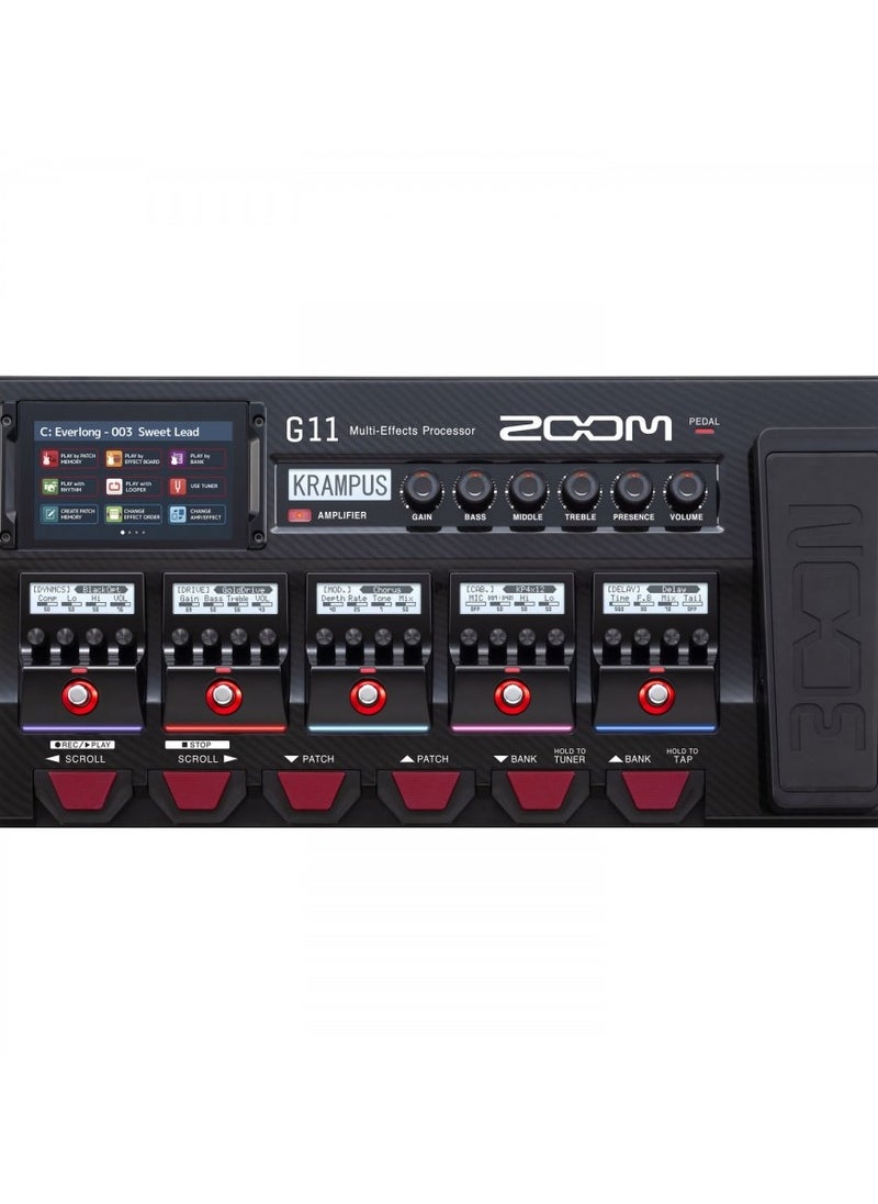 Zoom G11 Multi-Effects Processor with Expression Pedal