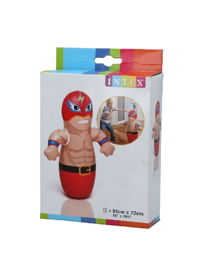 INTEX 3D Inflatable Assorted Boxer and Wrestler Bop Bags Multicolour 91 x 72 cm 44672 - Image 5