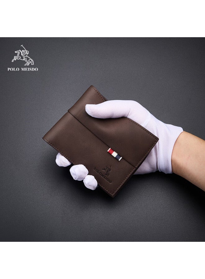 Polomeisdo Men's Wallet, Short Multi-card Slots Billfold Gift Box, Self-operated Birthday Gift For Boyfriend, Husband, Father, Practical Present - Image 2
