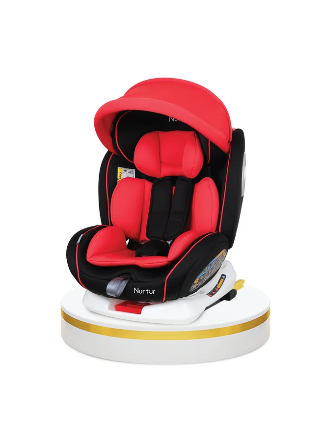 نورتر Ultra Baby Kids 4in1 Car Seat 360 Rotation ISOFIX  9Level Adjustable Headrest and Canopy 0 months to 12 years Upto 36kg Official Product
