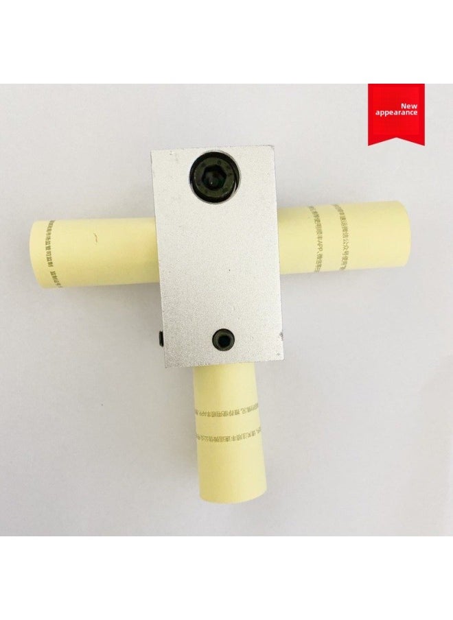 Generic Aluminum Alloy Cross Connectors Optical Axis Vertical Fixing Clamp Cross Linking Blocks Locking Fixed Blocks Precision Engineering-Model:T-clamp-aperture 30*30  - Image 1
