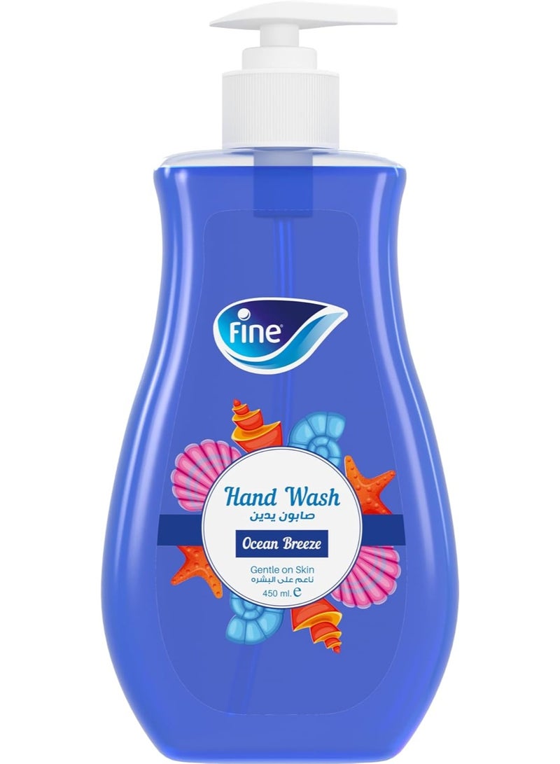 فاين غسول اليدين السائل برائحة نسيم المحيط 450 مل - Image 1