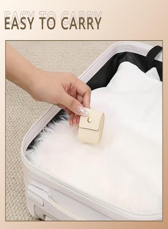 KOSHIYA 3 PCS Mini Portable Travel Jewellery Bag for Rings, Earrings & Necklaces | Cosmetic Coin Purse for Lipstick & Essentials for Women | Small Accessories Organizer for Travel - Image 3