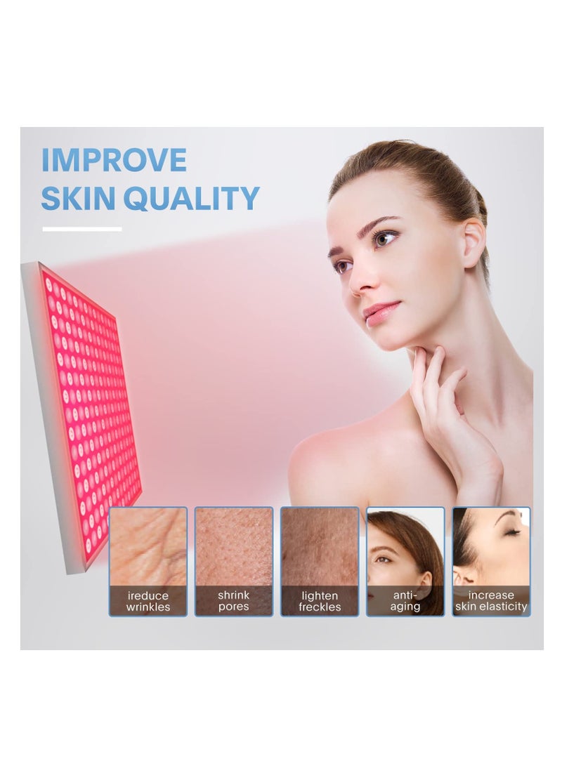 SYOSI Red-Light-Therapy, LED 660nm and Near Infrared 850nm Light Combo-Red Light Therapy Device for Face Body Skin - Image 3