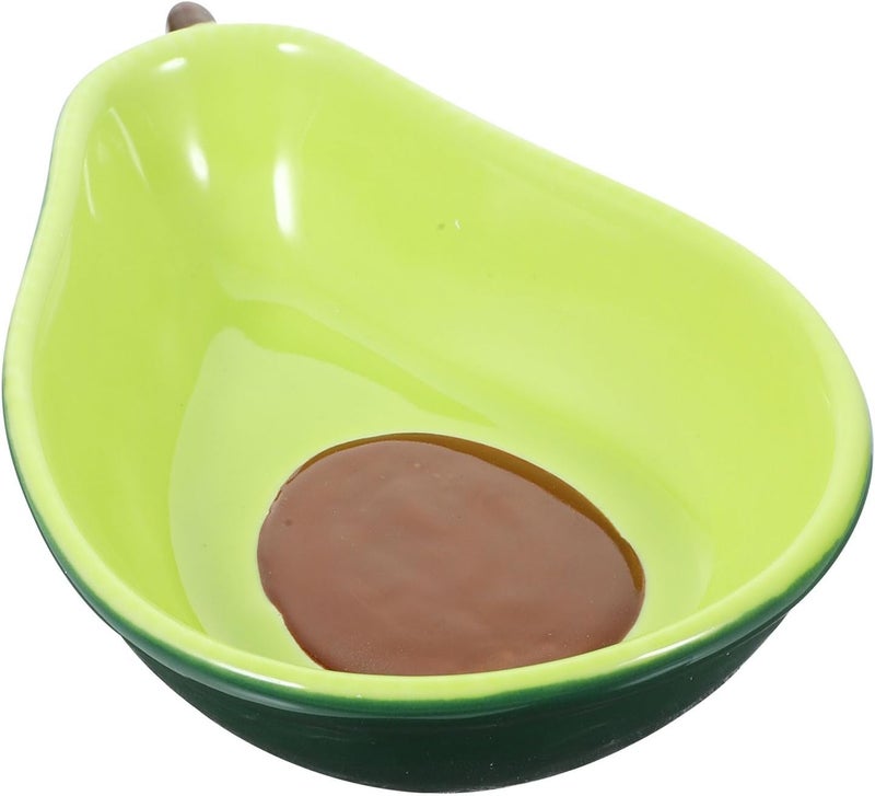 Cabilock Avocado Bowl  Ceramic Guavocado ChipNDip Dish Avocado Shaped Serving Plate Sauce Dish Dip Bowls for Fruits Salads Dessert Appetizers - Image 1