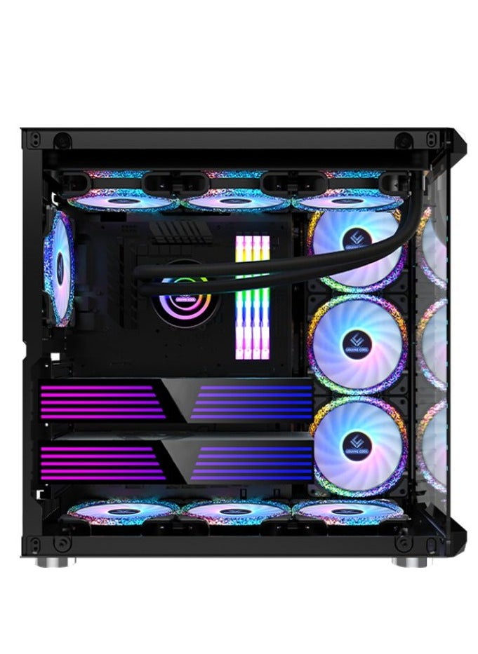 Truenort TrueNort Bruce III 4 pcs 120MM ARGB Fans with Controller Tempered Glass E-ATX Mid Tower Computer PC Case  - Image 2