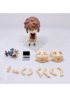 Movable Face Changing Clay Man JOJO's Wonderful Adventure Volleyball Junior Ghost Extermination Blade Q Edition Animation Game Hand-held-Color:1140#Gray Original Sorrow