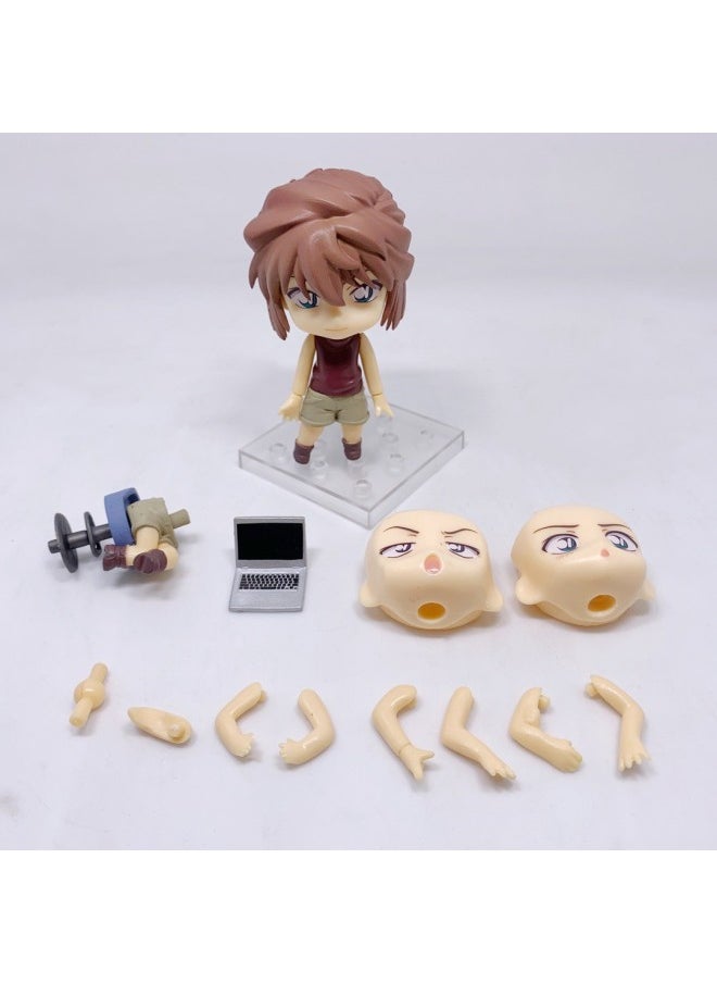 Generic - Movable Face Changing Clay Man JOJO's Wonderful Adventure Volleyball Junior Ghost Extermination Blade Q Edition Animation Game Hand-held-Color:1140#Gray Original Sorrow - Image 1