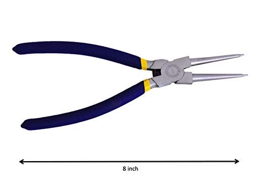 Jon Bhandari Tools 8 inch External Circlip Plier | Heavy Duty Snap Ring Pliers for Removing & Installing Retaining Rings | Precision Tool with Ergonomic Grip & Rust-Resistant for Professional Use - Image 4
