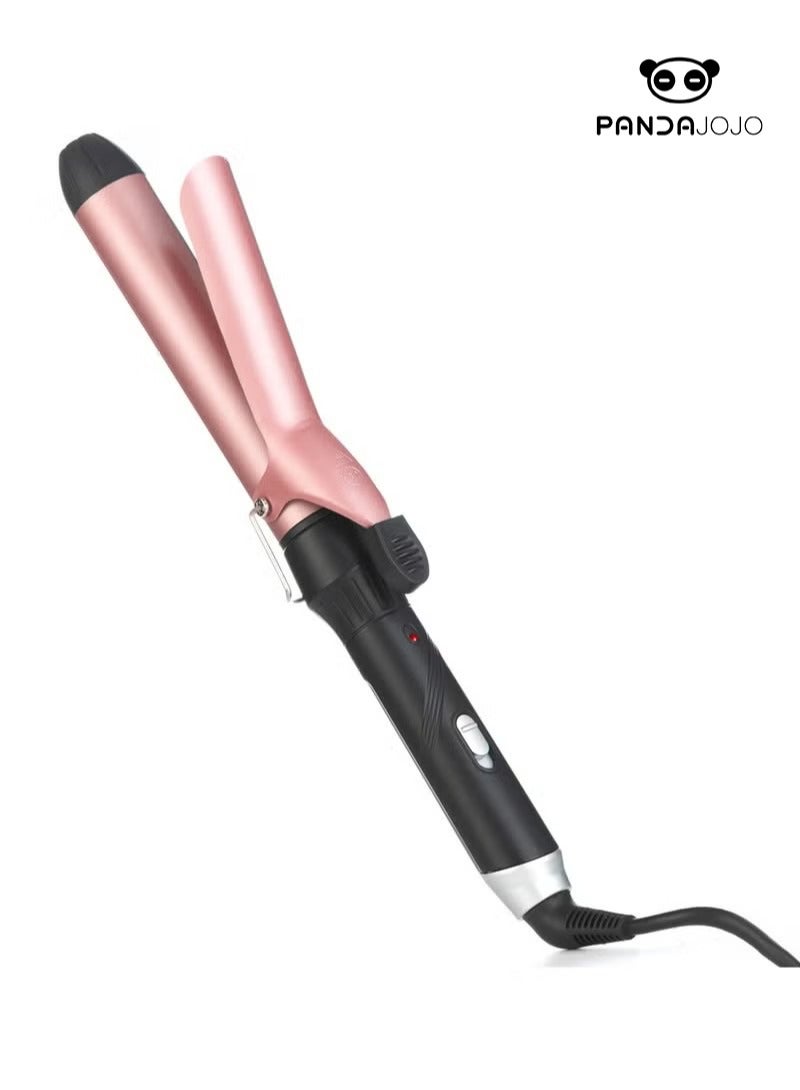 PANDA JOJO Straight through curling iron 32mm large wave does not damage the power generation curling iron ceramic glaze curling iron - Image 1