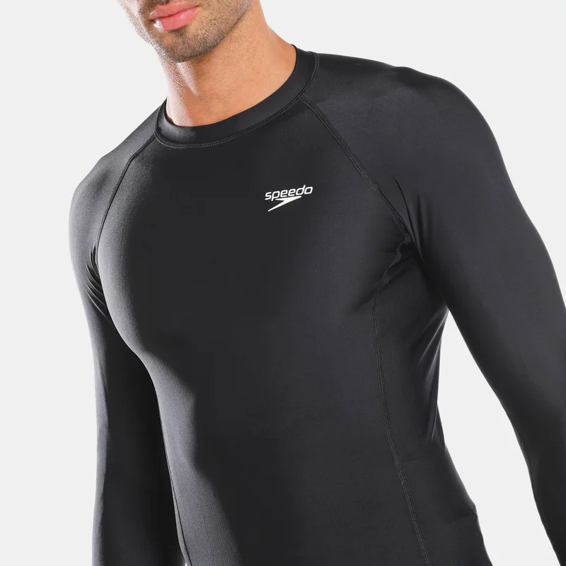 speedo Black Men's Long Sleeve Rashguard for Men | Best Price UAE