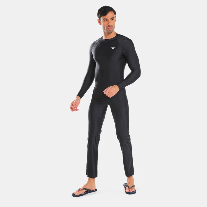 speedo Black Men's Long Sleeve Rashguard for Men | Best Price UAE