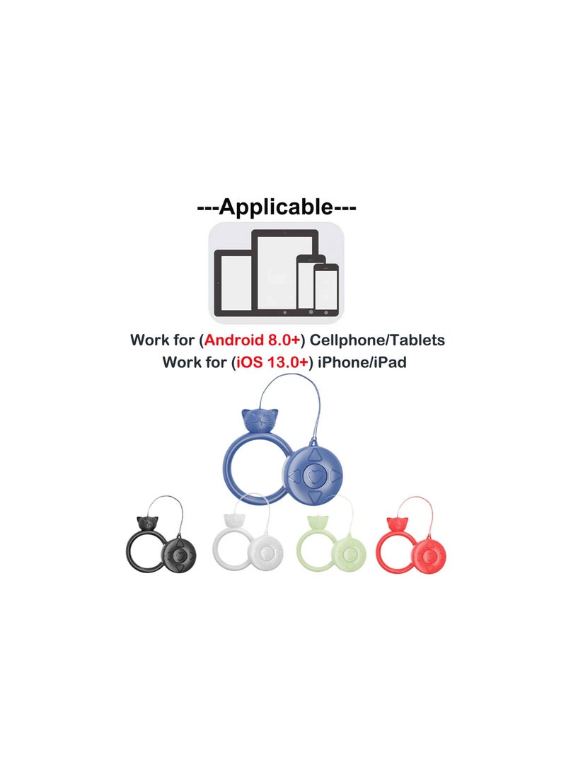 Zikra Bluetooth Remote, Bluetooth Kindle Page Turner Remote for iPad, Can Also be Tiktok Remote, Camera Remote, Music Remote and Powerpoint Remote Clicker for iPhone, Gifts for Her - Image 4