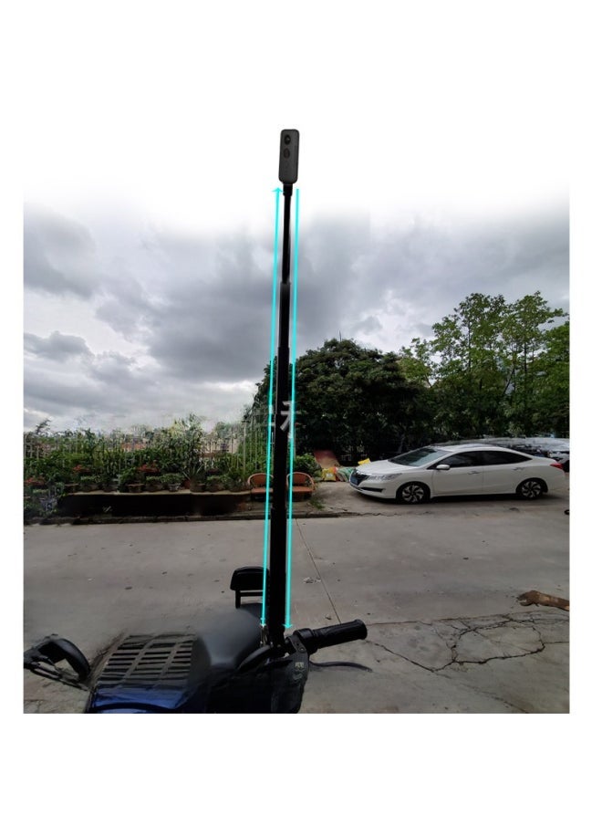 Digital Computer/sports Camera Accessories - Wireless Bluetooth Remote Control For Sports Cameras-Color:SM01-Q Double Ball Head Small Diameter +1.1 M Rod + Aluminum Alloy Pan/tilt Adapter - Image 3