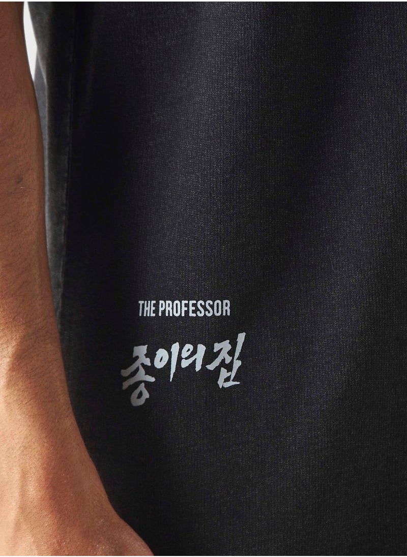 SP Characters Money Heist Print Crew Neck T-Shirt  - Image 3