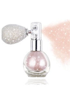 Rosarden Pink Hair Glitter, Spray Glitter for Hair and Body, Body Shimmer Spray, Not Sticky Sparkle Body Highlighter, Fabric Glitter Spray for Clothing, Body Glitter Spray for Women Kids, Festival Accessories  - Image 1