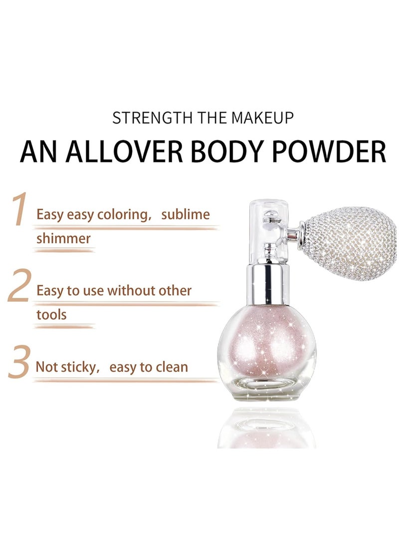 Rosarden غليتر شعر وردي، رذاذ غليتر للشعر والجسم، رذاذ لمعان للجسم، هايلايتر للجسم غير لزج، رذاذ غليتر للأقمشة، رذاذ غليتر للجسم للنساء والأطفال، ملحقات المهرجان - Image 3