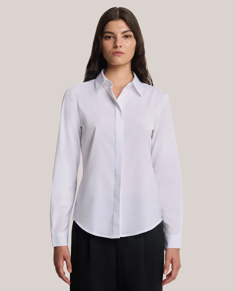 Camicissima WHITE LONG SL. REGULAR FIT for Women | Best Price UAE