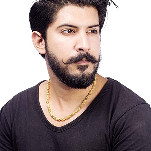 Voylla Menâ€™s Designer Link Chain with Gold Plating - Image 4