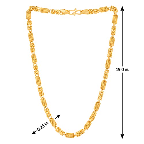 Voylla Menâ€™s Designer Link Chain with Gold Plating - Image 3