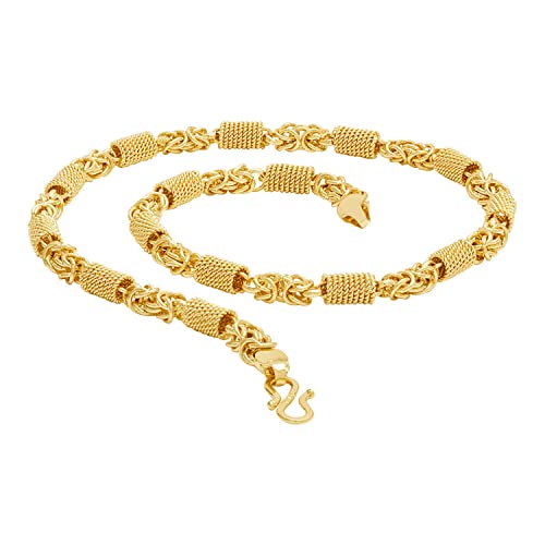 Voylla Menâ€™s Designer Link Chain with Gold Plating - Image 1