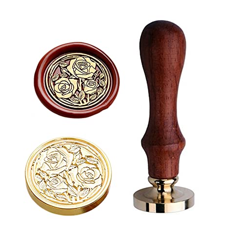 JUPPE 6pcs Flower Wax Seal Set, Cherry Blossom Rose Bell Orchid Branches Tulip Various Flowers Sealing Wax Stamps for Wedding Invitation Birthday Party - Image 4