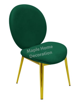 Maple Home Velvet Dining Chair Upholstered Comfortable Cushion Armless Chair Dining Living Room Furniture - pzsku/Z49C31AE99827A459AB32Z/45/_/1697454142/9f07da71-ee0e-4f7f-bab1-837d3e4b3537