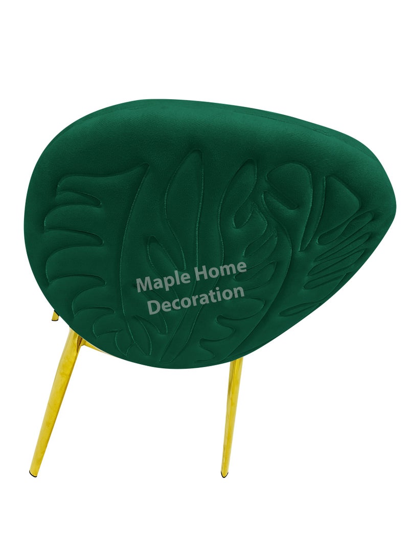MAPLE HOME DECORATION Maple Home Velvet Dining Chair Upholstered Comfortable Cushion Armless Chair Dining Living Room Furniture  - Image 5