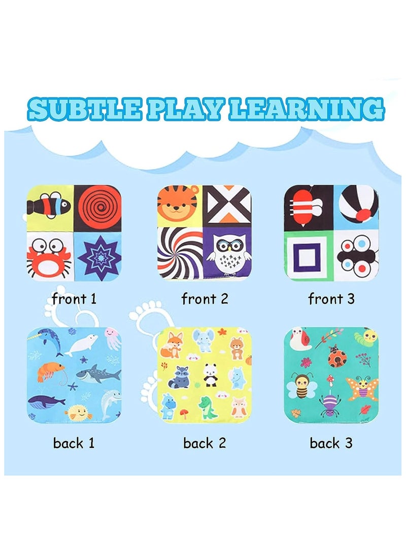 Soofam Baby Tissue Box Toy, Soft Crinkle Toy For Babies 6-12 Months, Montessori Sensory Toys, Soft Tissue Box Toy Set, Educational Preschool Learning Toys For Infants Newborn Toddlers (Multicolour) - Image 4