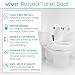 Vive Raised Toilet Seat Standard Adds 35 Inches Elevated Toilet Seat Riser Extender for Seniors Handicap High Rise Toilet Extension for Elderly Portable Commode Toilet Booster for Adults - Image 2