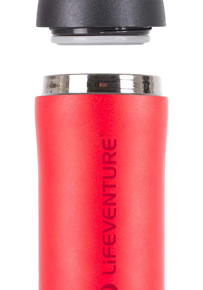 LIFEVENTURE كوب لايففينتشر الحراري - أحمر مطفي، 300 مل كوب سفر معزول - Image 3