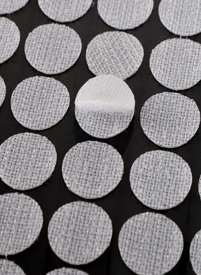WXBOOM Self Adhesive Dots 2000pcs (1000 Pairs) 0.59" Diameter White Hook & Loop Dots Waterproof Sticky Back Nylon for School Classroom Office Home 15mm - Image 3