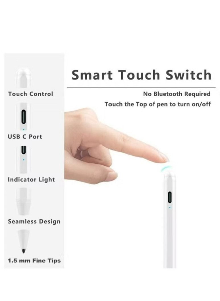 Filly Stylus Pen for iPad with Palm Rejection, Active Pencil Compatible with (2018-2022) iPad Pro 11 & 12.9 inch, iPad 9th/8th/7th/6th Gen, iPad Air 5th/4th/3rd Gen,iPad Mini 6th/5th Gen - Image 5