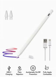 Filly Stylus Pen for iPad with Palm Rejection, Active Pencil Compatible with (2018-2022) iPad Pro 11 & 12.9 inch, iPad 9th/8th/7th/6th Gen, iPad Air 5th/4th/3rd Gen,iPad Mini 6th/5th Gen  - Image 1