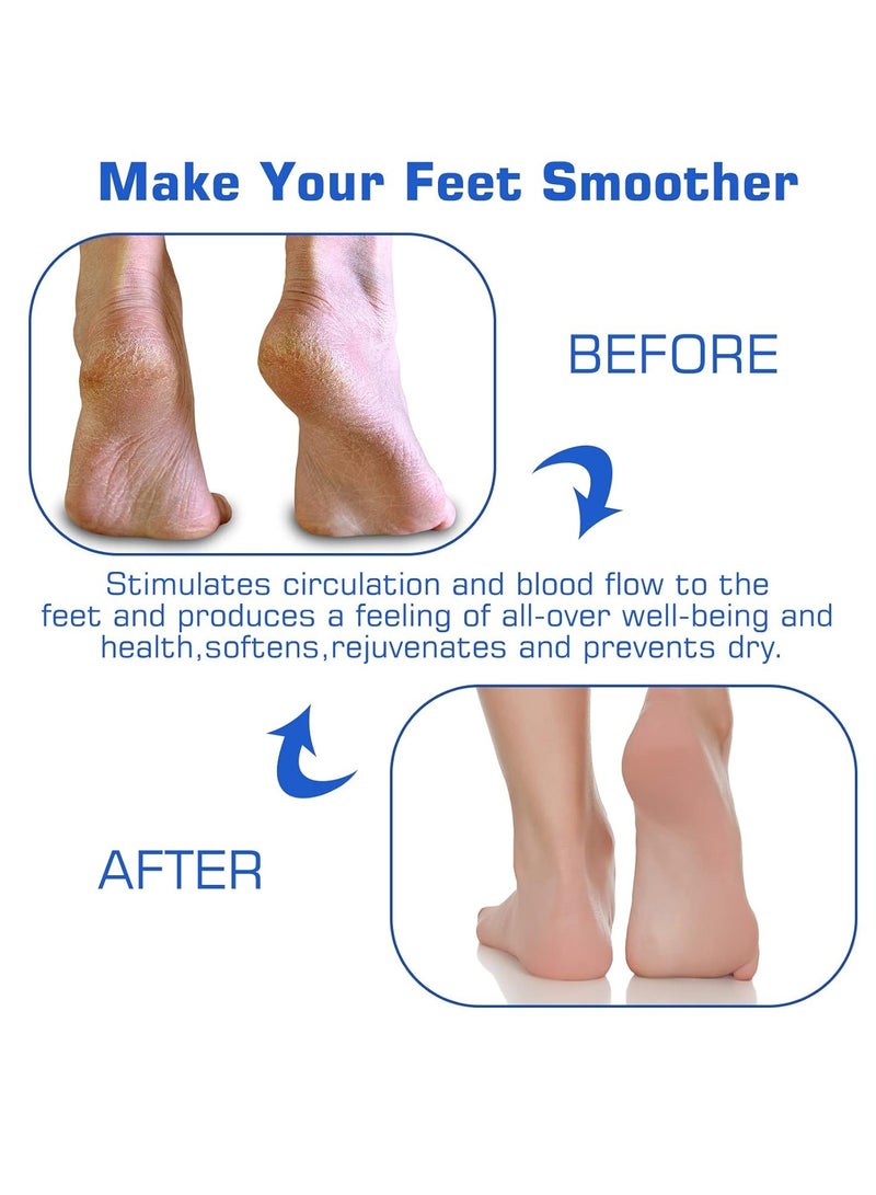 أونليماي فقط عبوة من قطعتين من وسادات تنظيف القدمين للاستحمام وغسالة الظهر ووسادة غسيل مقشرة للاستحمام مثبتة على الحائط مع أكواب شفط للاستخدام في التنظيف للرجال والنساء - Image 4