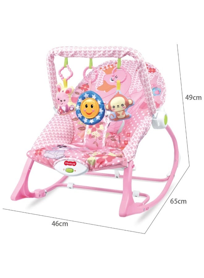 Rocking chair and musical toy for children with hanging toys – comfortable rocker with vibrations and music - Image 5