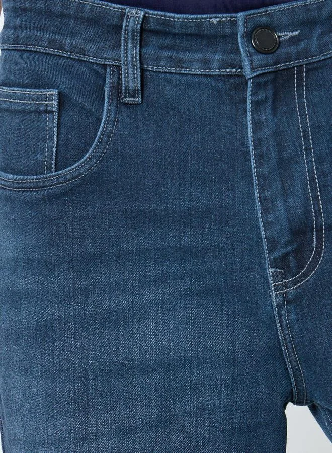 Styli Styli Men Dark Wash Regular Fit Jeans