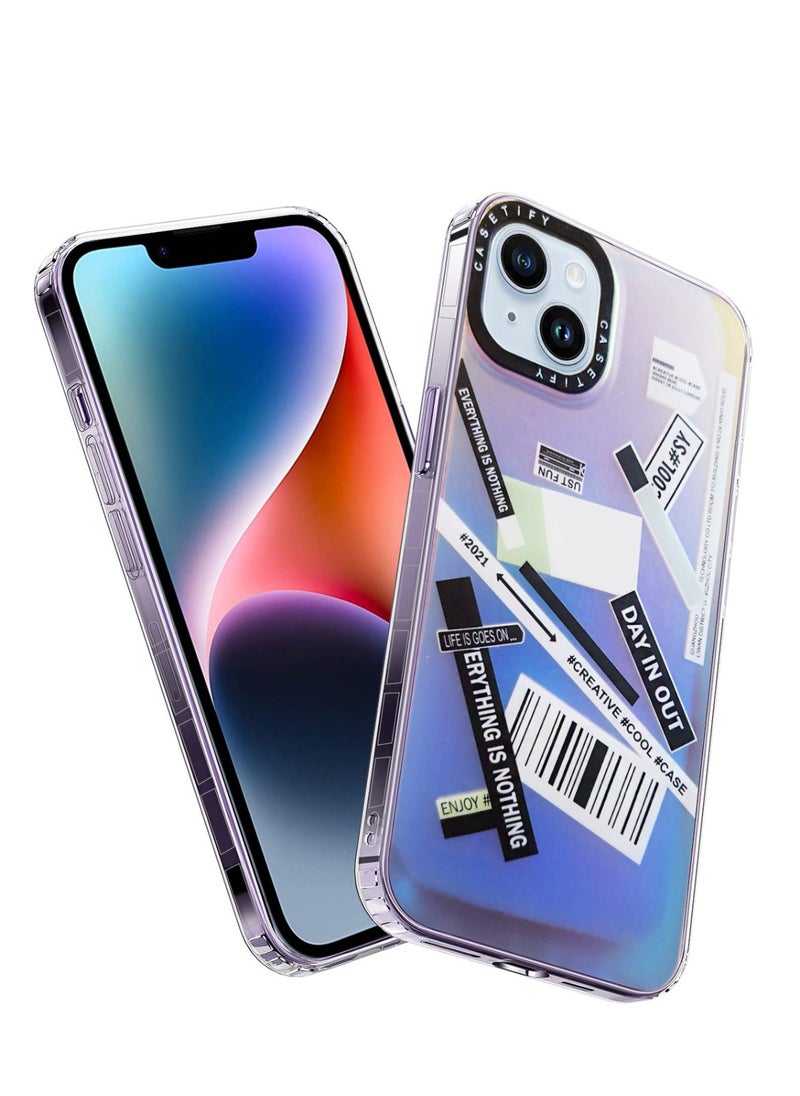 Casetify - حافظة خلفية بتصميم رسومات متدرجة من Casetify لهاتف Apple iPhone 14 Plus - مقاومة للصدمات ومضادة للأصفر ومضادة للخدش ومضادة للانزلاق ومتوافقة مع الشحن اللاسلكي - Image 1