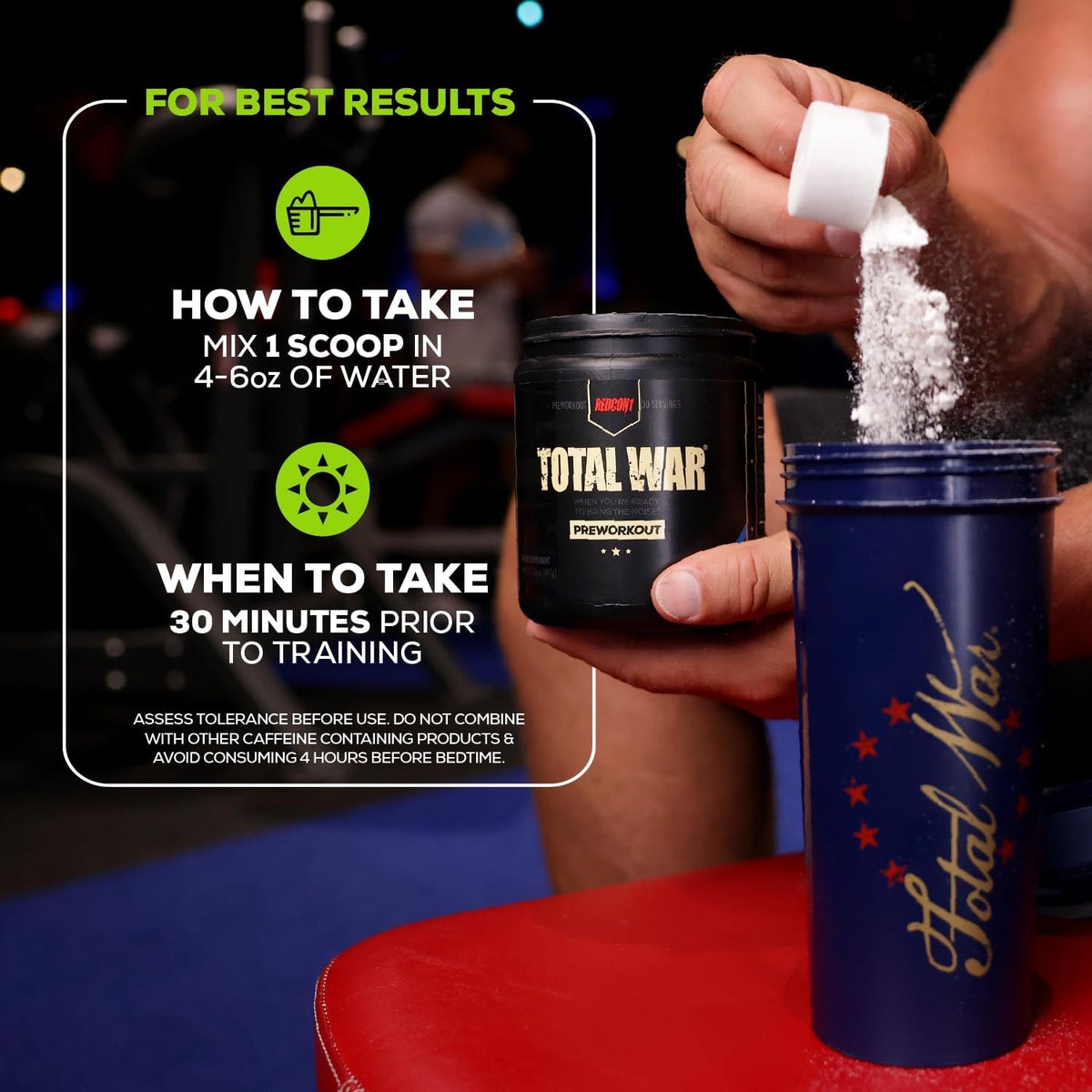 Redcon1 Total War Pre Workout Powder, Vice City - 30 Servings