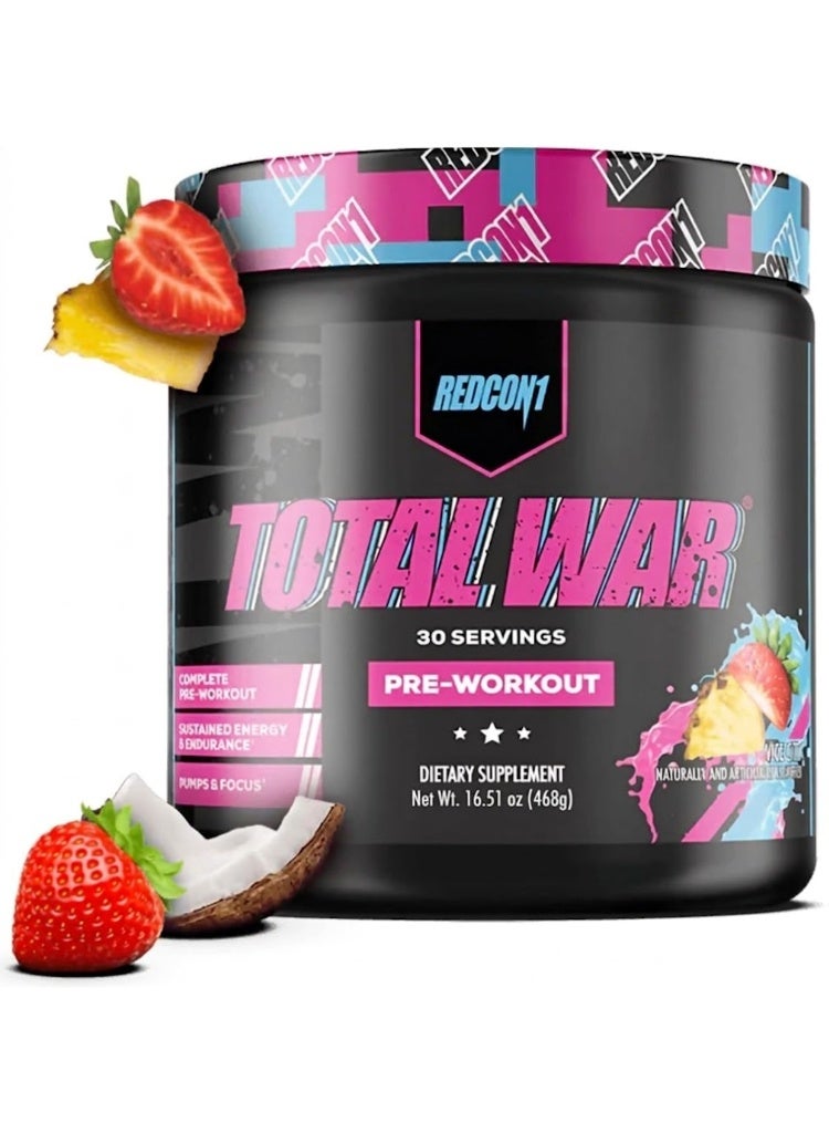 REDCON1 Total War Pre Workout Powder, Vice City - 30 Servings - Image 1