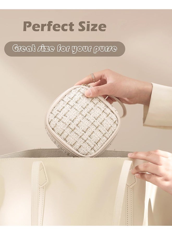 Small Cosmetic Bag for Purse, Mini Toiletry Bag with Inner Pocket, Small Pouch for Feminine Products - Image 4