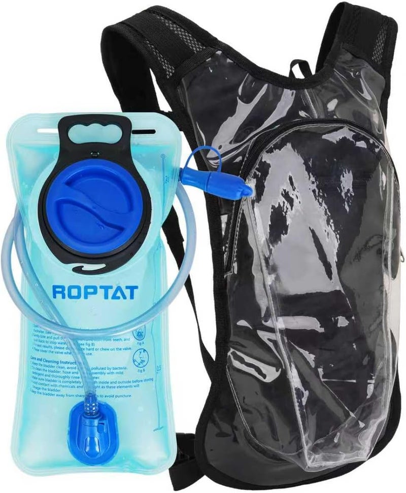 Roptat Hydration Backpack Pack with 2L Hydration Bladder - Lightweight Water Backpack Water Pouch for Women Men Running Riding Biking Music Festival - Image 1