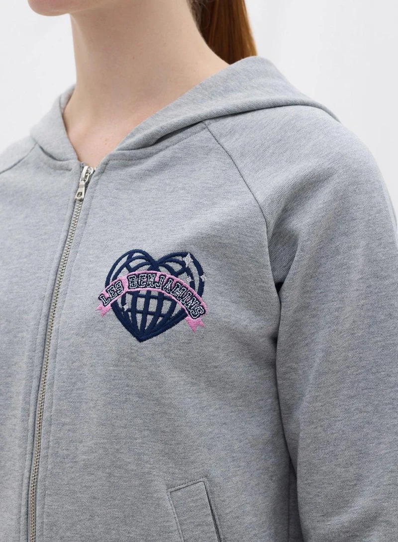 LES BENJAMINS ZIP HOODIE 001